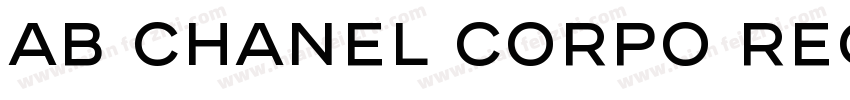 AB Chanel Corpo Regular字体转换